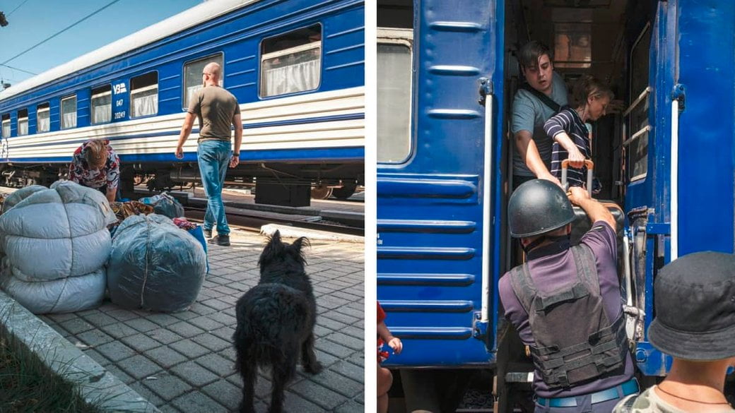 За день поїздами з Донеччини до Бердичева та Львова евакуювались 116 людей