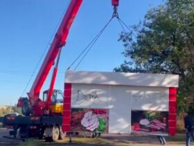 У Слов'янську демонтують незаконно встановлені МАФи