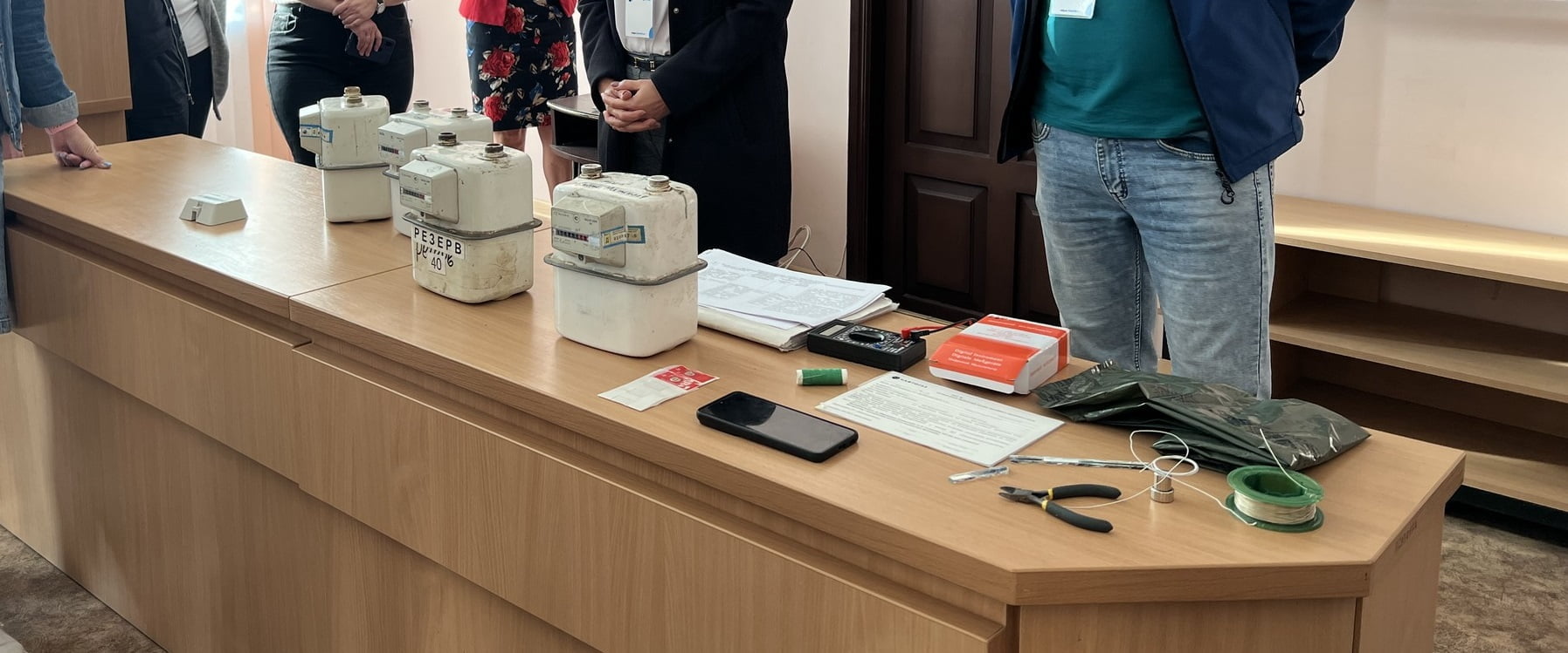 провели практичне навчання по роботі з лічильниками газу