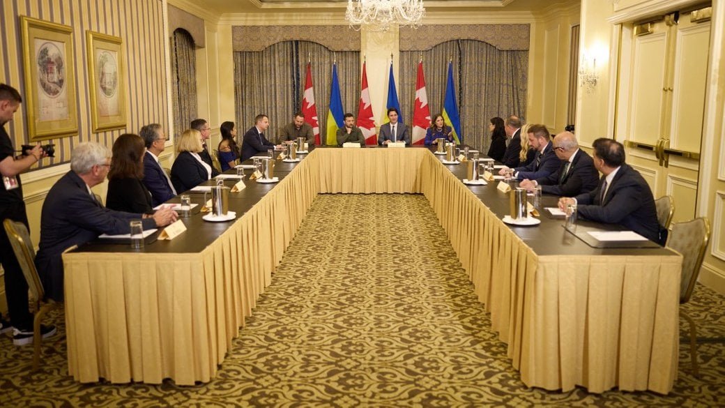 Зеленський і Трюдо зустрілися з представниками канадського бізнесу у Торонто