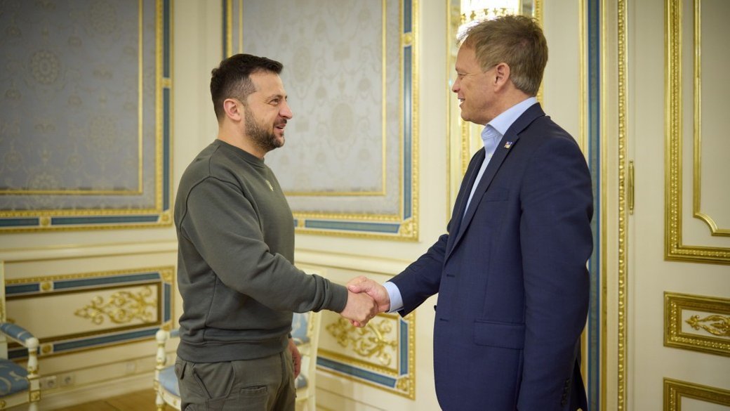 Зеленський зустрівся з міністром оборони Британії Шаппсом