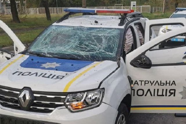 Четверо поліцейських поранені, внаслідок артилерійського обстрілу Донеччини