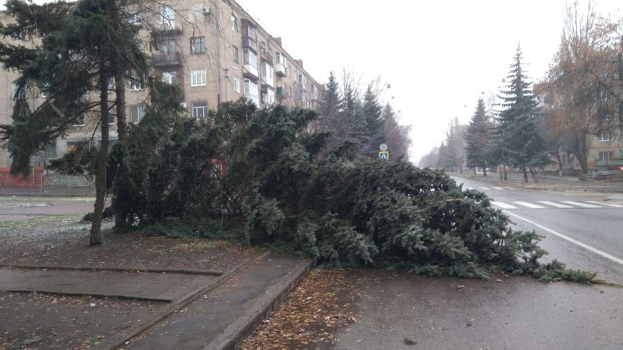 Наслідки негоди на Донеччині