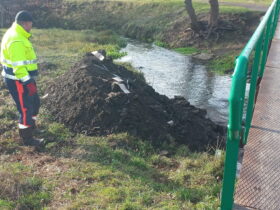 роботи по укріпленню берега на вул. Абая у Краматорську