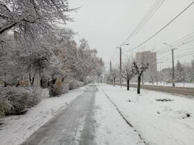 Сніг у Краматорську