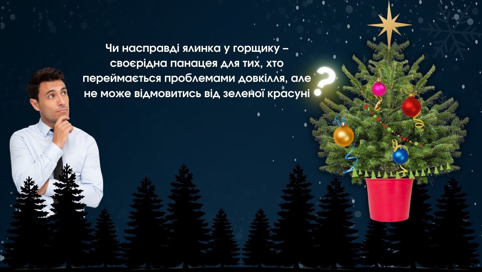 Чи справді ялинка в горщику безпечна для довкілля?