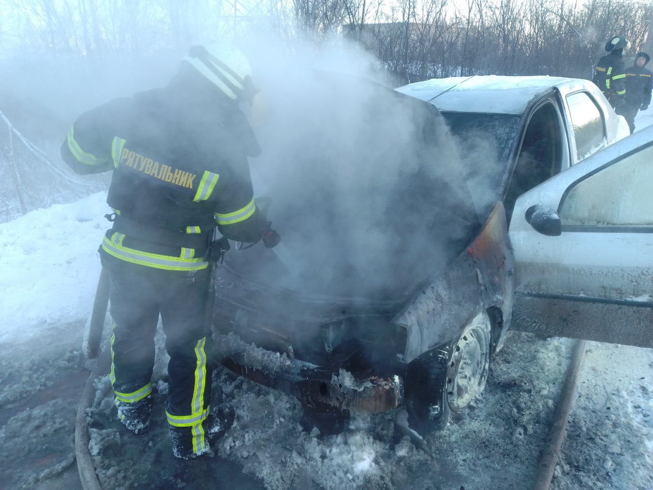 У Слов’янську горів легковий автомобіль