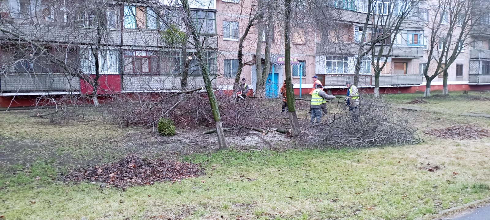 Обрізка дерев, ремонт покрівлі будинків, забезпечення тепла та водопостачання у Краматорську