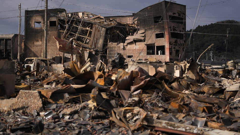 Кількість загиблих внаслідок землетрусів у Японії зросла до 213