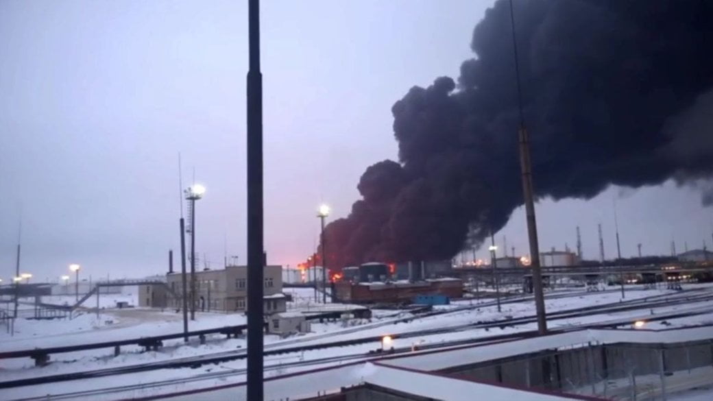 Під Рязанню БПЛА атакували нафтозавод: спалахнула пожежа