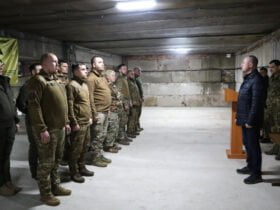 На Донеччині військовослужбовців частини 3035 привітали з 10-ю річницею Національної гвардії України