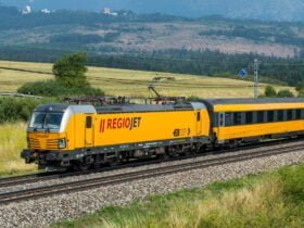 потягу до Праги з Чопа