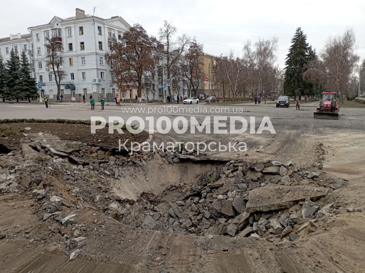 Наслідки обстрілу Краматорська