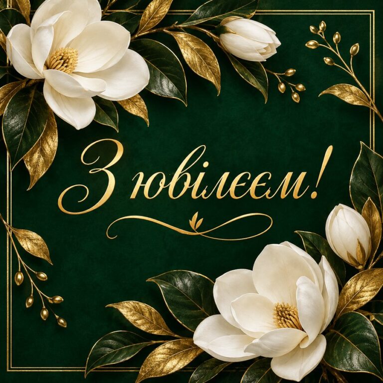 З ювілеєм! - листівка з привітанням з ювілеєм