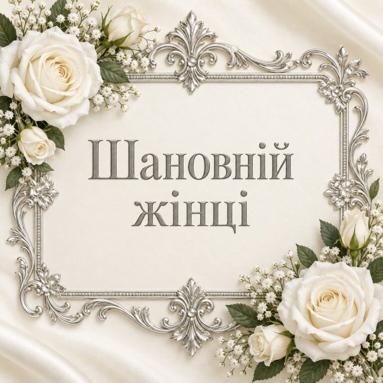 Шановній жінці - листівка з привітанням з ювілеєм