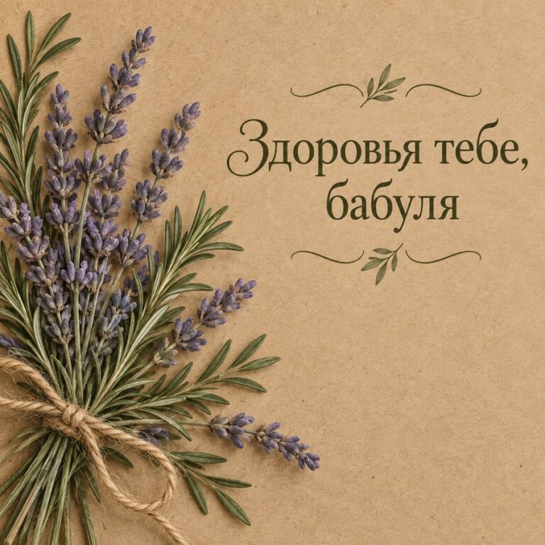 Здоровья тебе, бабуля - открытка с поздравлением бабушке