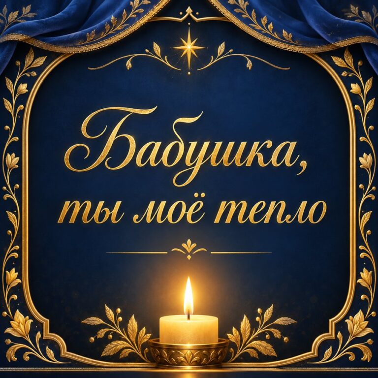 Бабушка, ты моё тепло - открытка с поздравлением бабушке