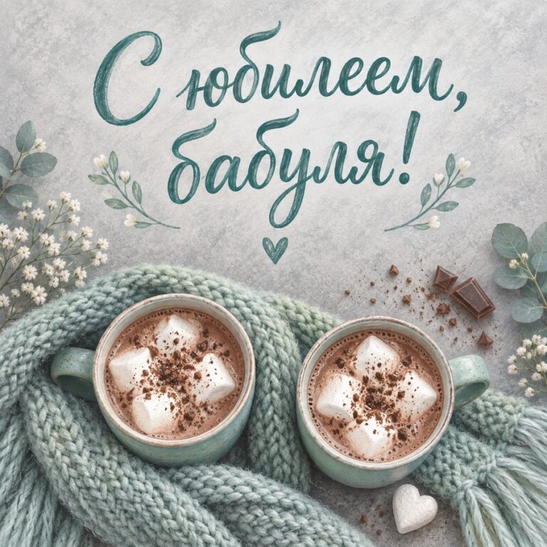С юбилеем, бабуля! - открытка с поздравлением бабушке