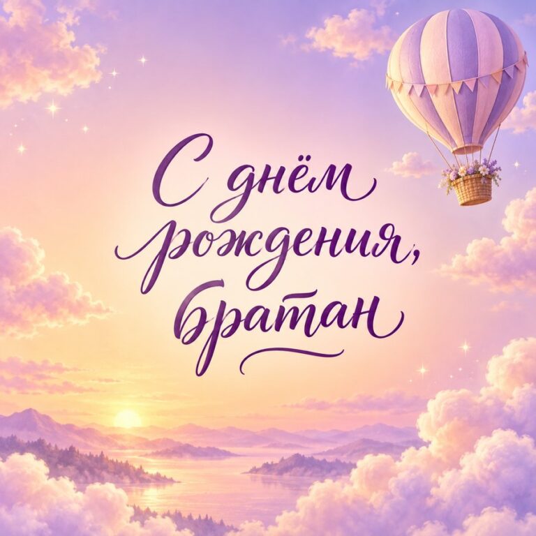 С днём рождения, братан - открытка с поздравлением брату