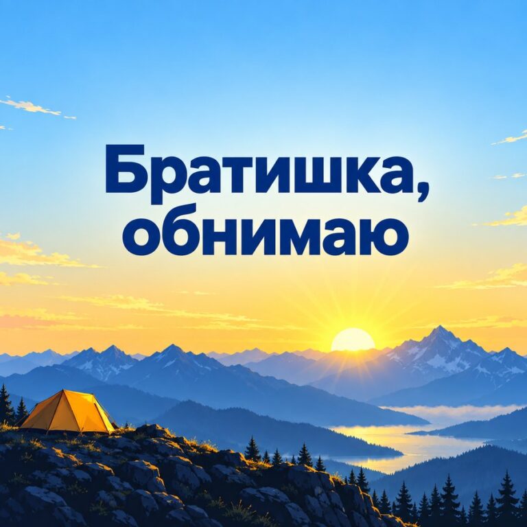 Братишка, обнимаю - открытка с поздравлением брату