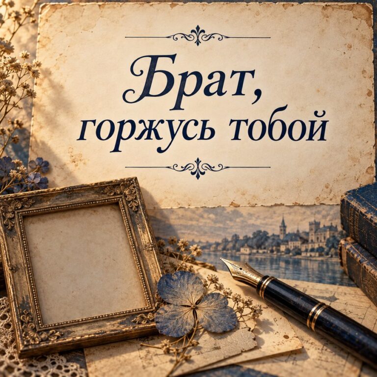 Брат, горжусь тобой - открытка с поздравлением брату