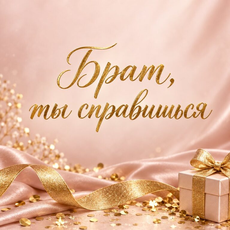 Брат, ты справишься - открытка с поздравлением брату