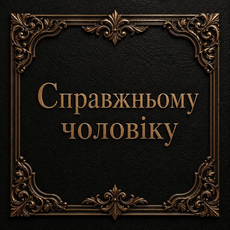 Справжньому чоловіку - листівка з привітанням чоловіку