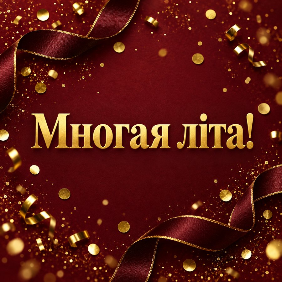 Многая літа! - листівка з привітанням чоловіку