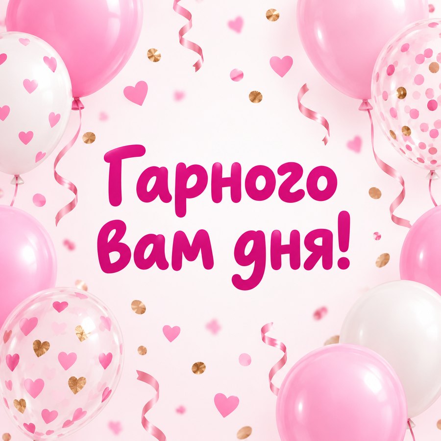 Гарного вам дня! - листівка з привітанням гарного дня