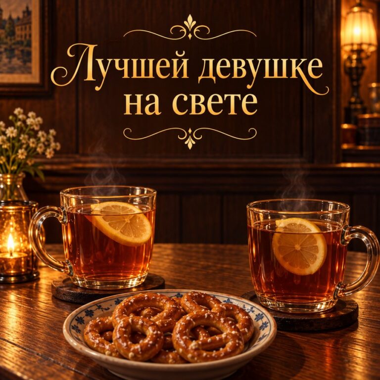 Лучшей девушке на свете - открытка с поздравлением девушке
