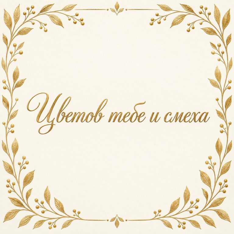 Цветов тебе и смеха - открытка с поздравлением девушке