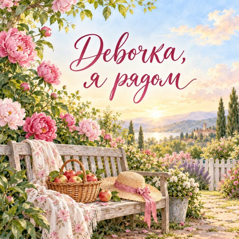 Девочка, я рядом - открытка с поздравлением девушке