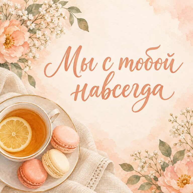 Мы с тобой навсегда - открытка с поздравлением девушке