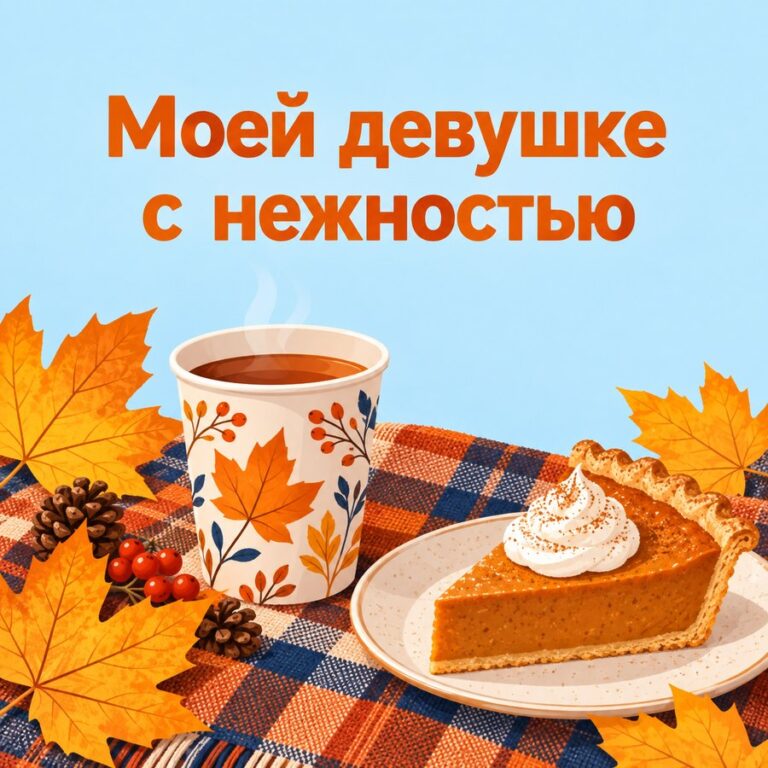 Моей девушке с нежностью - открытка с поздравлением девушке