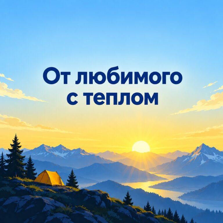 От любимого с теплом - открытка с поздравлением девушке