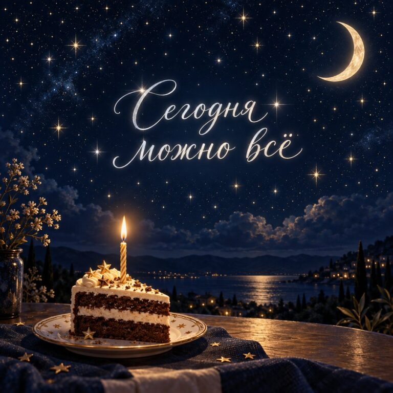 Сегодня можно всё - открытка с поздравлением девушке