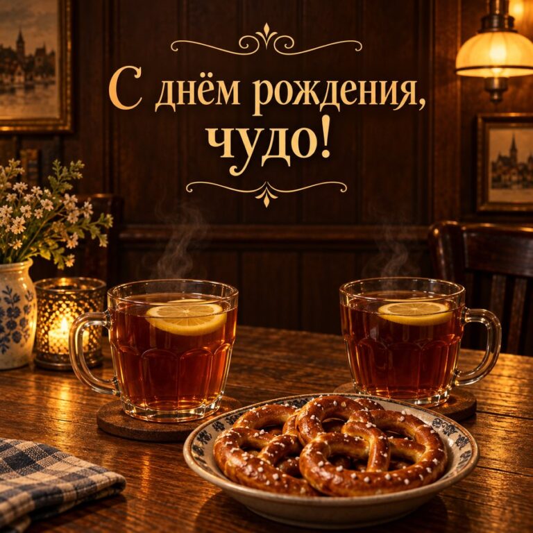 С днём рождения, чудо! - открытка с поздравлением девушке