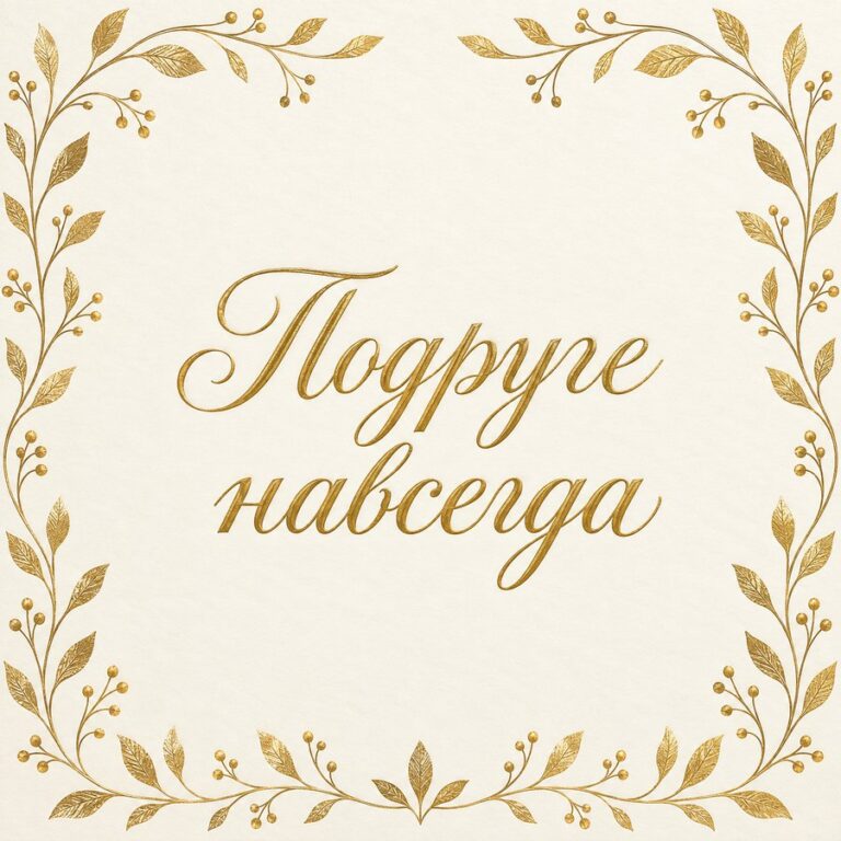 Подруге навсегда - открытка с поздравлением девушке