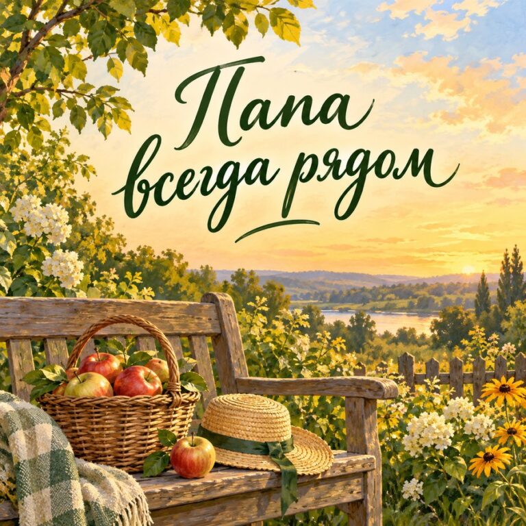 Папа всегда рядом - открытка с поздравлением взрослой дочери