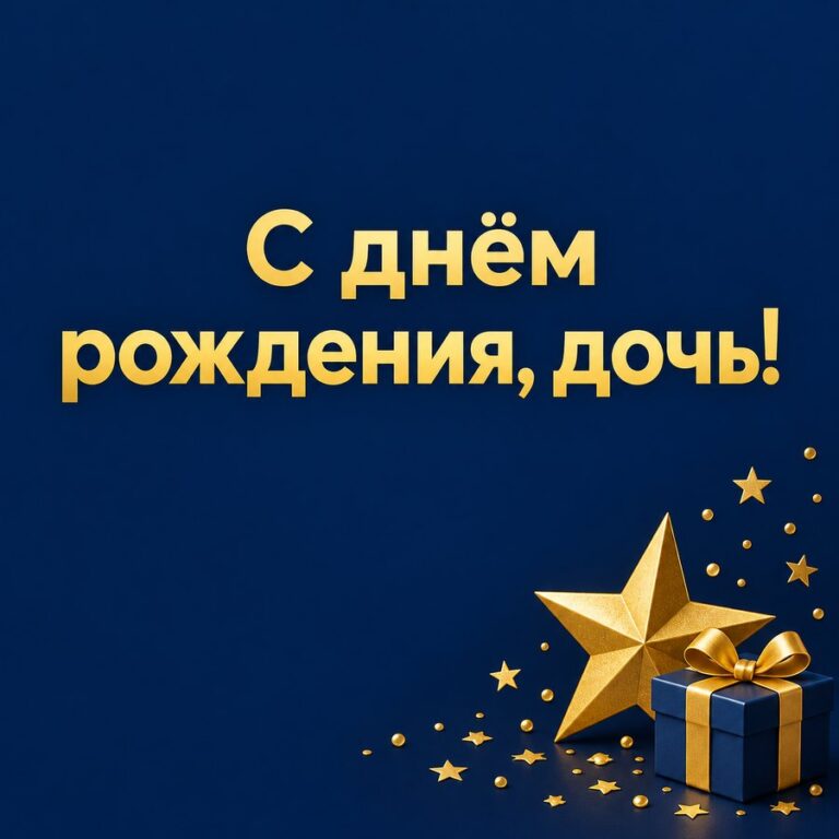 С днём рождения, дочь! - открытка с поздравлением взрослой дочери