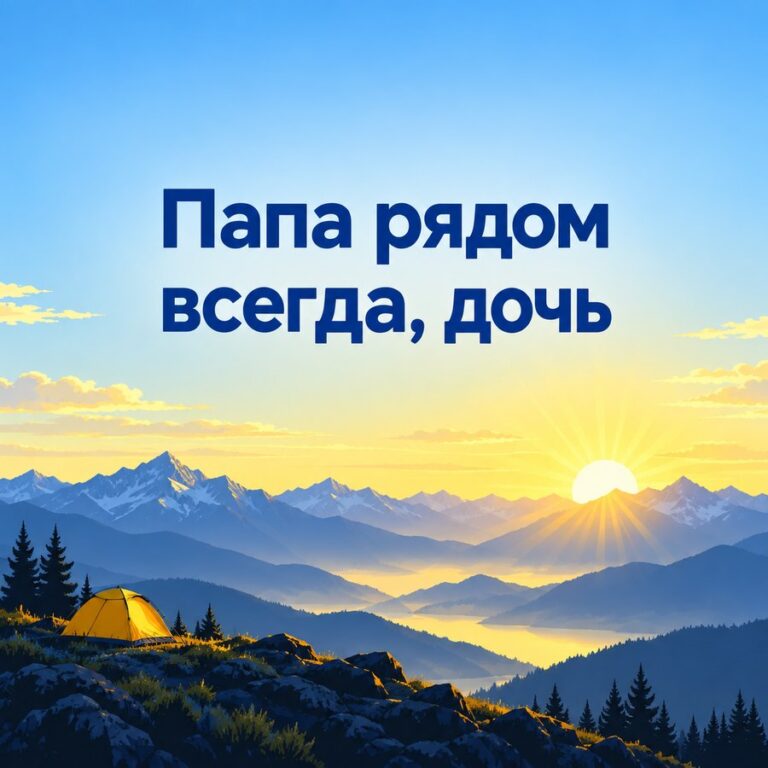 Папа рядом всегда, дочь - открытка с поздравлением взрослой дочери
