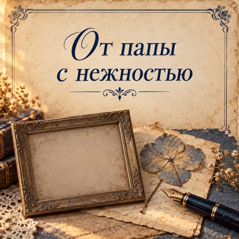 От папы с нежностью - открытка с поздравлением взрослой дочери