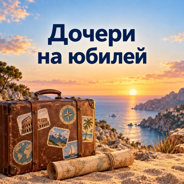 Дочери на юбилей - открытка с поздравлением взрослой дочери