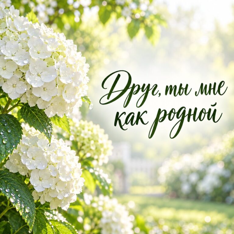 Друг, ты мне как родной - открытка с поздравлением другу