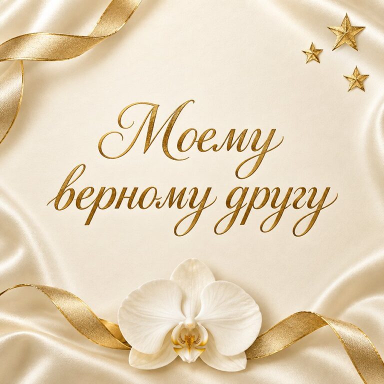 Моему верному другу - открытка с поздравлением другу