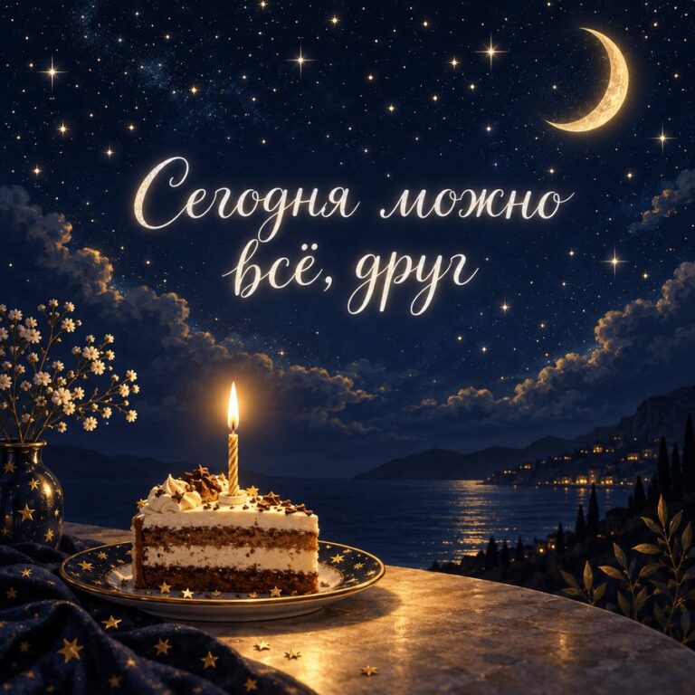 Сегодня можно всё, друг - открытка с поздравлением другу
