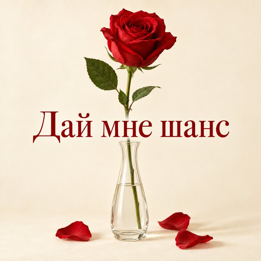 Дай мне шанс - открытка с поздравлением с извинением