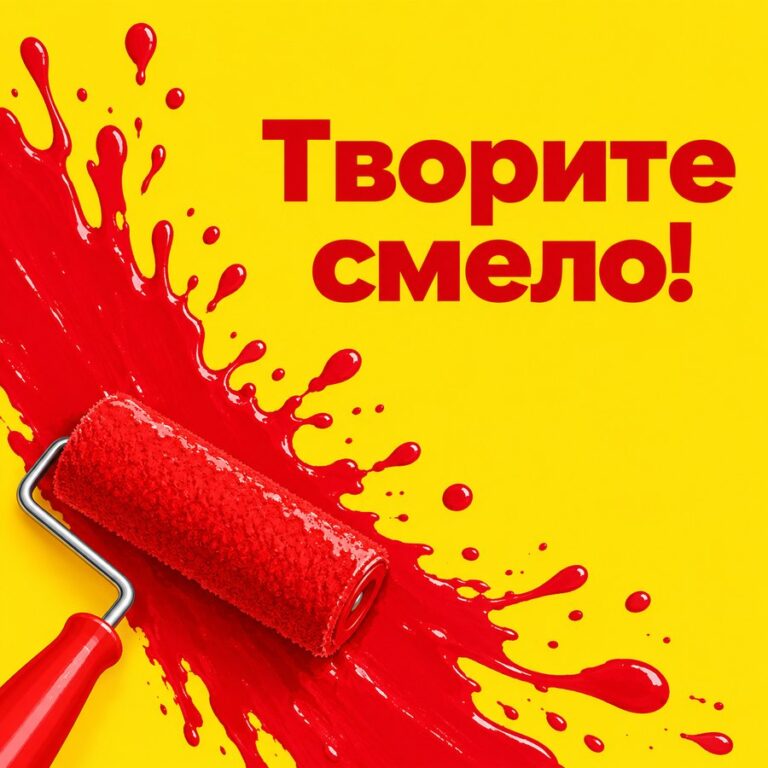 Творите смело! - открытка с поздравлением с Днём художника