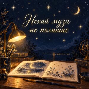 Нехай муза не полишає - листівка з привітанням з Днем художника