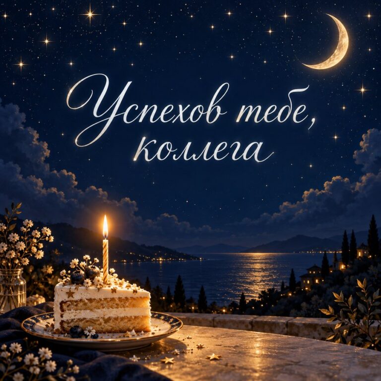 Успехов тебе, коллега - открытка с поздравлением коллеге